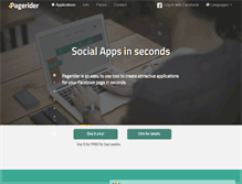Tablet Screenshot of pagerider.com